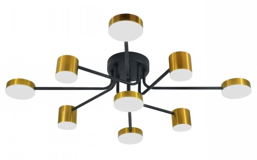 Х20609/5+4 BK+BRASS LED92W 3000-4000-6000K Dimmer [01103161] Х20609/5+4 BK+BRASS LED92W 3000-4000-6000K Dimmer (5) светильник потолочный