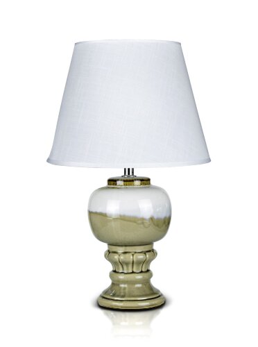 К-F655-9&quot; Grey+White shade H38см (24) светильник н [01104470] К-F655-9" Grey+White shade H38см (24) светильник настольный