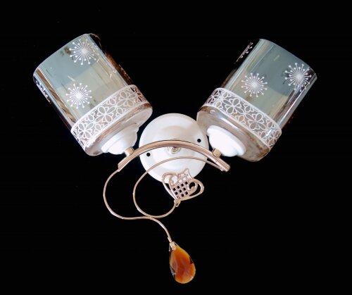 ДС-B9867A/2 FGD+WH (10) светильник настенный [01099665] ДС-B9867A/2 FGD+WH (10) светильник настенный