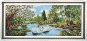 180*80 06А М/Р Картина гобелен с люрексом, белая р [01105721]
