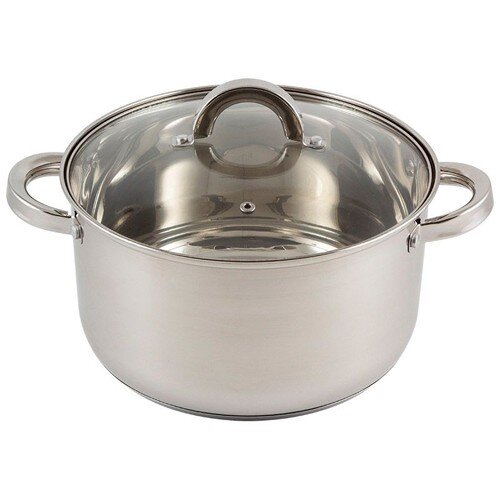 341393-РСВ (в уп.1шт.) - Кастрюля Mediano, объем 5 [01101895] 341393-РСВ (в уп.1шт.) - Кастрюля Mediano, объем 5,8л, из нерж. стали с крышкой, размер: 24х13,5см, арт.005445.