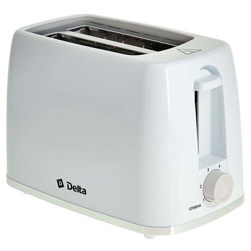 534923-РСВ (в уп.1шт.) - Тостер Delta DL-6901 белы [01108986] 534923-РСВ (в уп.1шт.) - Тостер Delta DL-6901 белый, 650Вт, 6-ти позиционный таймер