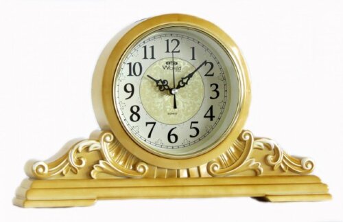 3830R Ivori (в кор.10шт.) - Часы настольные  WORLD [01089861] 3830R Ivori (в кор.10шт.) - Часы настольные  WORLD, кварцевый механизм плавного хода от бат АА, размер: 250х420х75мм, материал: пластик, стекло.