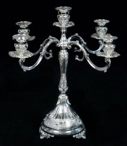 S1-158 (в кор.4шт.) - АКЦИЯ Подсвечник 5-и рожковы [01013949] S1-158 (в кор.4шт.) - АКЦИЯ Подсвечник 5-и рожковый 31х31х36,5см, материал: металл.