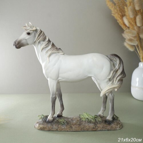 746605 (в уп.12шт.) - Статуэтка Лошадь 21х6х20см. [01110349] 746605 (в уп.12шт.) - Статуэтка Лошадь 21х6х20см. / 3046 /, материал: полистоун.