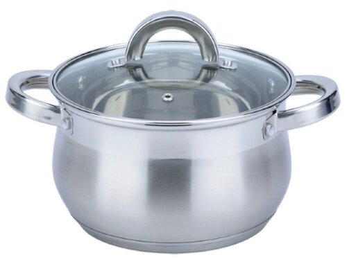 BK-1612 (в уп.8шт.) - Кастрюля 6,5л Premium BELLA [01103209] BK-1612 (в уп.8шт.) - Кастрюля 6,5л Premium BELLA со стеклянной крышкой, толщина стенки 0,5мм, дна 2,9мм, дно капсулированное. Подходит для использования на индукционной плите.