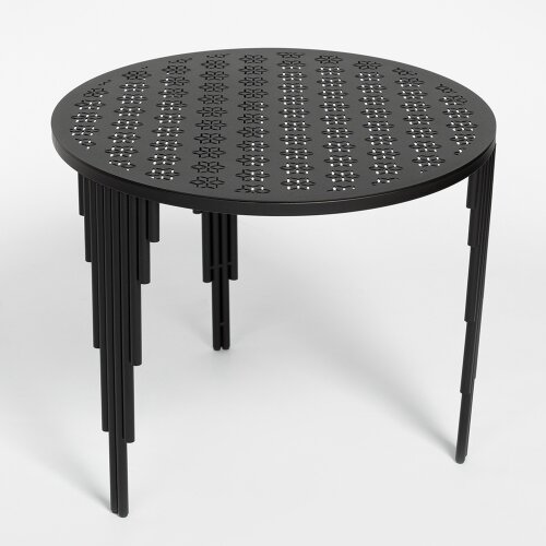 СтЖ106 Стол журнальный, 50х50х42 см, металл чёрный [01109385] СтЖ106 Стол журнальный, 50х50х42 см, металл чёрный, (собр.вид), Мансарда