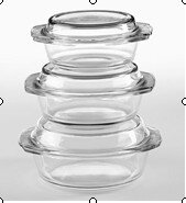 159021 (в кор.2наб.) - Наб.посуды д/СВЧ 3пр."BORCA [01041130] 159021 (в кор.2наб.) - Наб.посуды д/СВЧ 3пр."BORCAM"(1л+1,5л+2л)