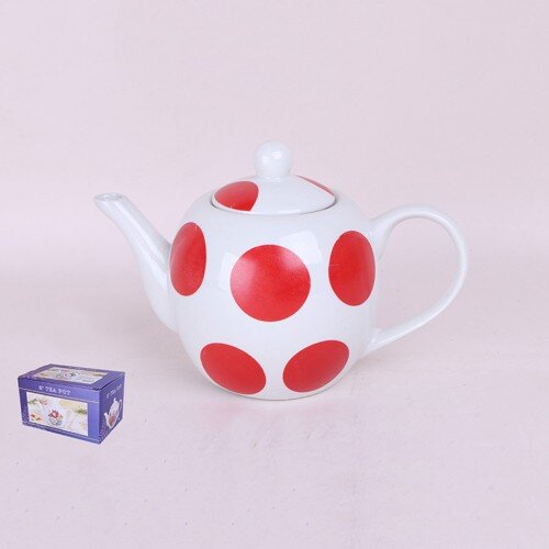 464989-РСВ (в уп.1шт.) - Чайник с крышкой 800мл, 5 [01042545] 464989-РСВ (в уп.1шт.) - Чайник с крышкой 800мл, 5571, материал: фарфор.