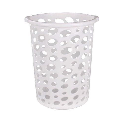 2052М (в уп.10шт.) - Корзина для мусора 12л. "Сорр [01058333] 2052М (в уп.10шт.) - Корзина для мусора 12л. "Сорренто" (белая), размер: 270х270х330мм.