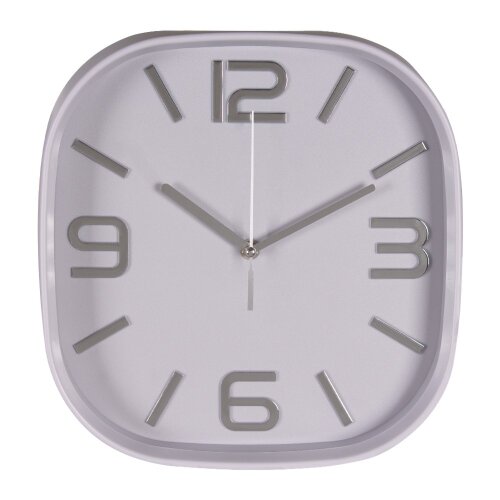 3018-003 (10)  Часы настенные квадрат 29,5х29,5см, [01110385] 3018-003 (10)  Часы настенные квадрат 29,5х29,5см, корпус серый, "Классика", Рубин