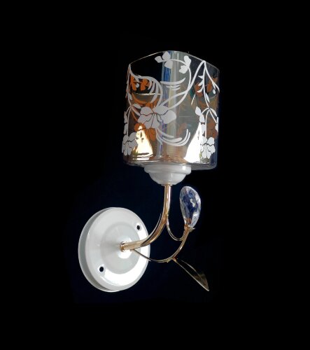 ДС-B7356A/1 FG+WHI (10) светильник настенный [01092357] ДС-B7356A/1 FG+WHI (10) светильник настенный