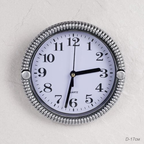 730932 (в уп.90шт.) - Часы настенные D=17см. /WS-8 [01109174] 730932 (в уп.90шт.) - Часы настенные D=17см. /WS-852/, материал: пластик, стекло.