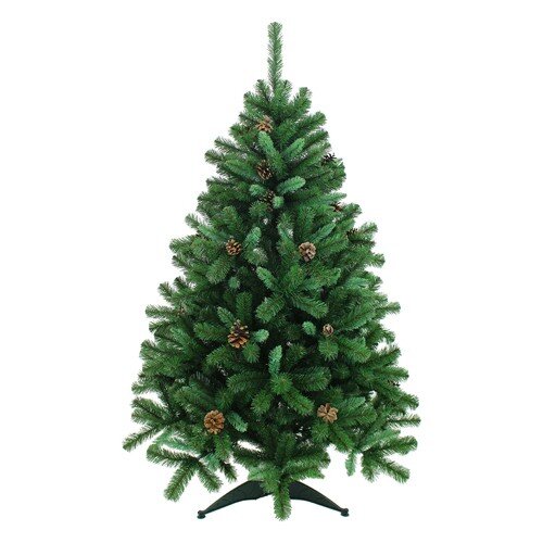 528446-РСВ (в уп.1шт.) - Ель &quot;Ярославская&quot; зеленая [01107722] 528446-РСВ (в уп.1шт.) - Ель "Ярославская" зеленая с шишками, высота 180см, диаметр 116см, арт. 1012118, кол-во веток 609, кол-во ярусов 15, материал: ПВХ.