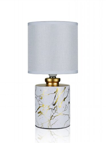 В-HS8297 white+white shade, размер: 130*130*275мм [01100302] В-HS8297 white+white shade, размер: 130*130*275мм (24) светильник настольный