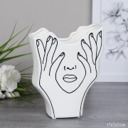 734190 (в уп.16шт.) - Ваза 17х7х21см. / 34F023 /, [01107515]