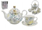 00108895 (в уп.8наб.) - Чайный набор 13пр. на мет. [01107519]