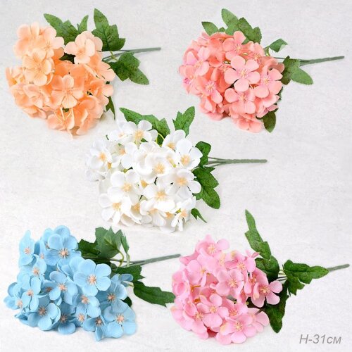 708274 (в уп.1200шт.) - Цветок искусственный Фиалк [01107395] 708274 (в уп.1200шт.) - Цветок искусственный Фиалка букет 31см / ZJ3160 /, материал: пластик.