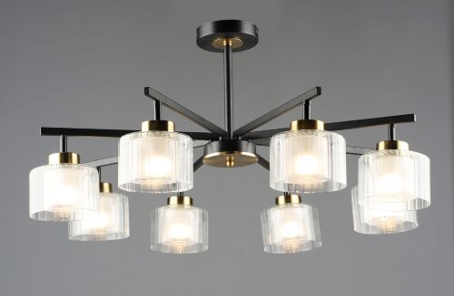 ВР-N7008/8 BK+COP D740*H365 мм (2) светильник пото [01110155] ВР-N7008/8 BK+COP D740*H365 мм (2) светильник потолочный