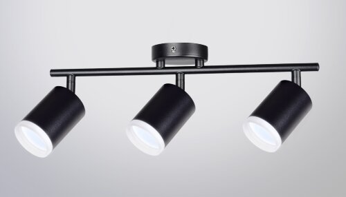 PRD-G 0016/3 BK+FR 385*80*185мм патрон: GU10 лампо [01109797] PRD-G 0016/3 BK+FR 385*80*185мм патрон: GU10 лампочки в комплект не входят (20) светильник потолочный