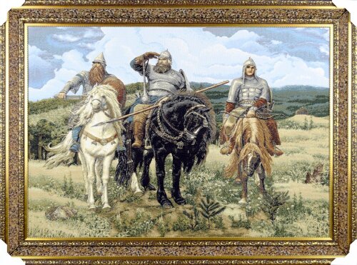 120*90 2 М/Р "Богатыри" Картина гобелен [01111736] 120*90 2 М/Р "Богатыри" Картина гобелен