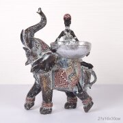 700026 (в уп.4шт.) - Статуэтка Африканка на слоне [01107673]