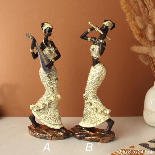 748679 (в уп.32шт.) - Статуэтка Африканка 9,5х8,5х [01110330] 748679 (в уп.32шт.) - Статуэтка Африканка 9,5х8,5х24,5см. / 66704 /, материал: полимер.