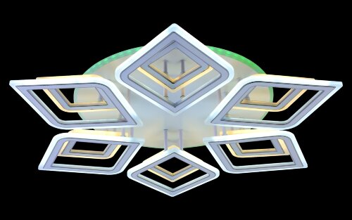 МС-LI8464D/6+6B WH+CR (RGB) Led 137W+8W 3000K+4000 [01100204] МС-LI8464D/6+6B WH+CR (RGB) Led 137W+8W 3000K+4000K+6500K диммер (1) светильник потолочный