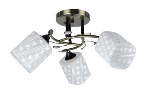 ДС9826/3 AB+BLK (4) светильник потолочный [01100048] ДС9826/3 AB+BLK (4) светильник потолочный