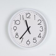 731556 (в уп.30шт.) - Часы настенные D=30см, белые [01110506]