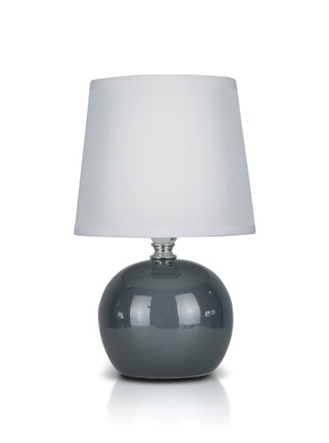 А-LE728 Dark gray+WT абажур, размер: 160*160*250мм [01104311] А-LE728 Dark gray+WT абажур, размер: 160*160*250мм (24) светильник настольный