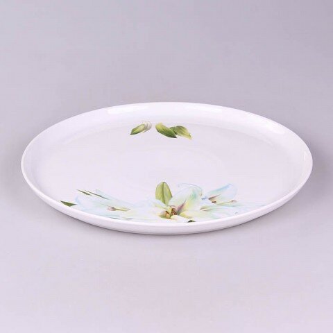 Д5с0789ф34 (в кор.5шт.) - Блюдо для пиццы 300мм. ф [01080274] Д5с0789ф34 (в кор.5шт.) - Блюдо для пиццы 300мм. ф.297 "Цветущая лилия"