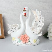 730771 (в уп.16шт.) - Статуэтка Лебеди 25х11х25см. [01107018]