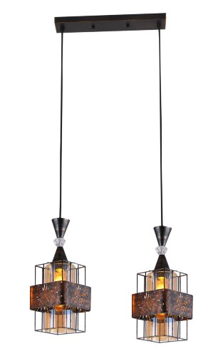 МС-XA3129/2B BK+PATINA GOLD (2) светильник потолоч [01102474] МС-XA3129/2B BK+PATINA GOLD (2) светильник потолочный