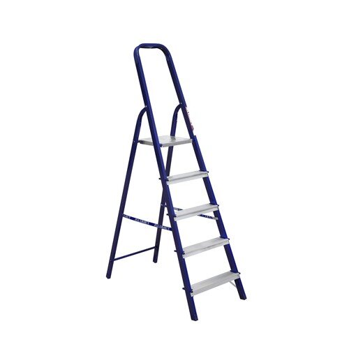 244359-РСВ (в уп.1шт.) - Стремянка стальная Алюмет [01108836] 244359-РСВ (в уп.1шт.) - Стремянка стальная Алюмет С8305 5 ступеней алюминиевые, рабочая высота 3,12м, материал: металл.