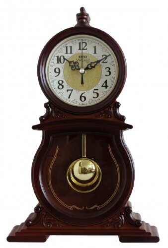 3826R Z (в кор.10шт.) - Часы настольные с маятнико [01085541] 3826R Z (в кор.10шт.) - Часы настольные с маятником WORLD, кварцевый механизм плавного хода от бат АА, размер: 260х400х75мм, материал: пластик, стекло.