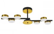 Х20616/6 BK+BRASS LED72W 3000-4000-6000K Dimmer (5 [01103163]
