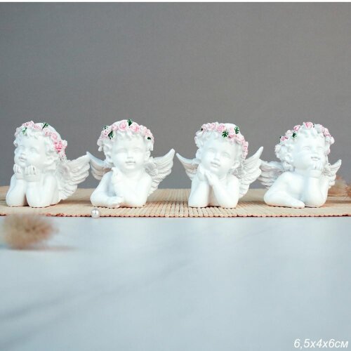 726213 (в уп.480шт.) - Фигурка Ангел 6,5х4х6см, ми [01110738] 726213 (в уп.480шт.) - Фигурка Ангел 6,5х4х6см, микс / Q447-H /, материал: полистоун.