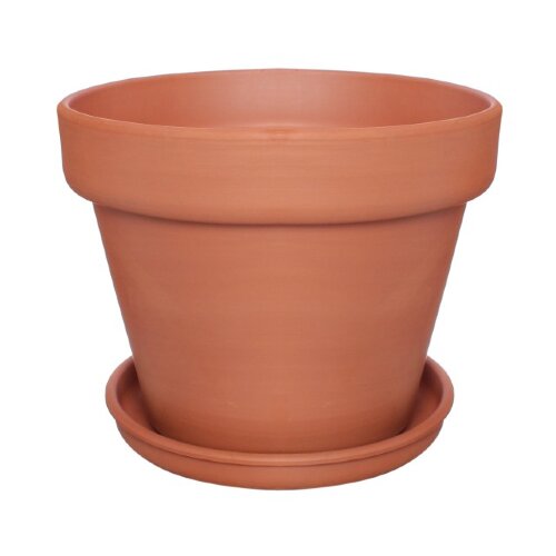 24611 (в кор.1шт.) - Цветочный горшок &quot;Стандарт&quot;, [01088838] 24611 (в кор.1шт.) - Цветочный горшок "Стандарт", кр.глина, 10л. (В упаковке)