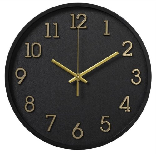 2831-001 (10) Часы настенные круг d=28см, открытая [01109367] 2831-001 (10) Часы настенные круг d=28см, открытая стрелка, корпус черный, "Классика", Рубин