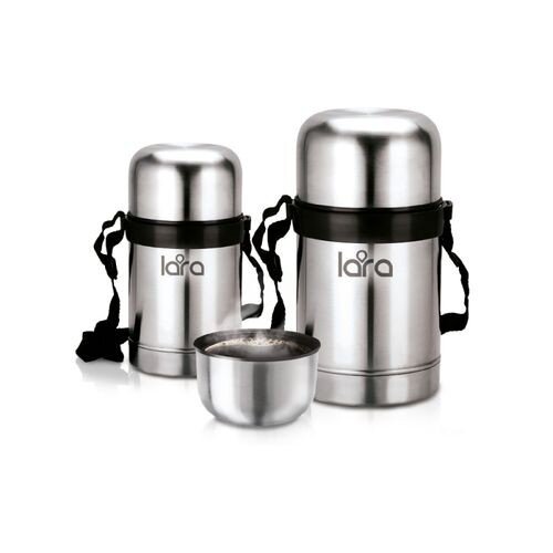 272686-РСВ (в уп.1шт.) - Термос 750мл. LARA (сталь [01104733] 272686-РСВ (в уп.1шт.) - Термос 750мл. LARA (сталь), широкая горловина, клапан, ремешок, 2-е стенки,  LR04-51