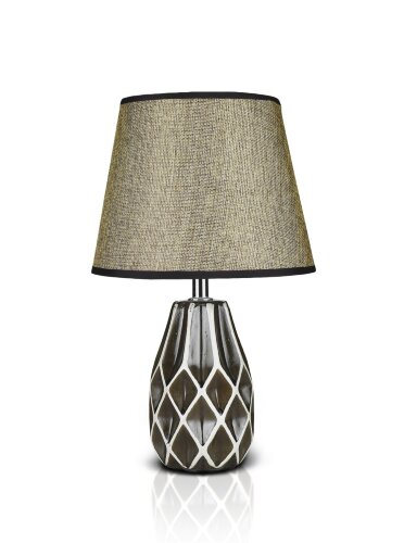 К-HY404-6&quot; Dark Brown+Brown shade H33см (24) свети [01090401] К-HY404-6" Dark Brown+Brown shade H33см (24) светильник настольный