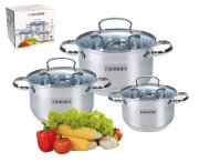 FH-52541 (в уп.4наб.) - Набор посуды 6пр. (Кастрюл [01105414]
