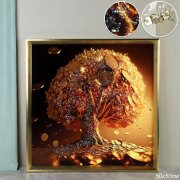 751175 (в уп.24шт.) - Картина 50х50см. Денежное де [01111413]