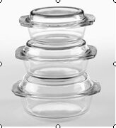 159021 (в кор.2наб.) - Наб.посуды д/СВЧ 3пр."BORCA [01041130]