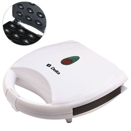 401864-РСВ (в уп.1шт.) - Орешница электрическая De [01108631] 401864-РСВ (в уп.1шт.) - Орешница электрическая Delta DL-055 Орешек белая, 800Вт, 12 полуформ, 23,5*13,5см