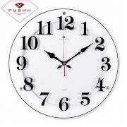 4040-1241W бел. (в кор.5шт.) - Часы настенные круг [01078304]