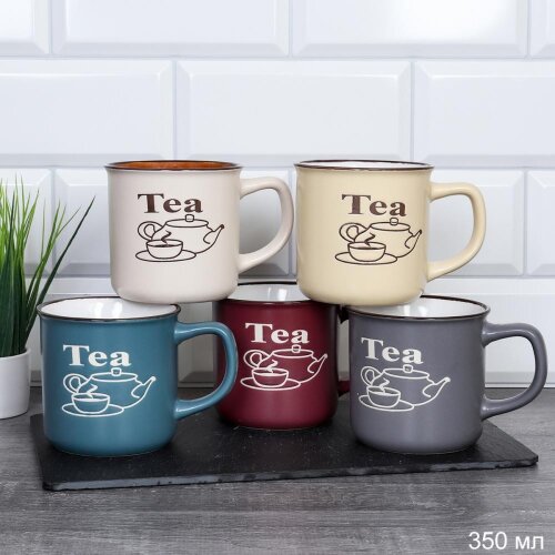 713462 (в уп.36шт.) - Кружка 350мл. / 20974-4 / Ча [01105694] 713462 (в уп.36шт.) - Кружка 350мл. / 20974-4 / Чай, материал: керамика.