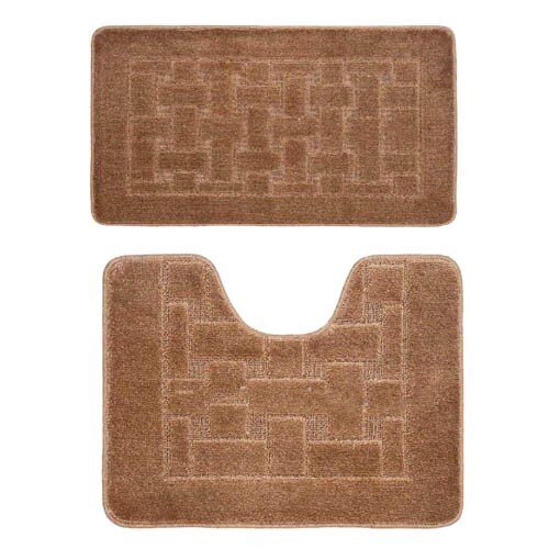 317195-РСВ (в уп.25шт.) - Комплект ковриков для в/ [01101875] 317195-РСВ (в уп.25шт.) - Комплект ковриков для в/к BANYOLIN CLASSIC из 2 шт 50х80/50х40см (коричневый)