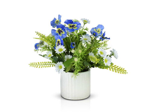 Цветочная композиция Машенька, размер: высота 30 с [01100070] Цветочная композиция Машенька, размер: высота 30 см, ширина 30 см, материал: керамика,  РУЧНАЯ РАБОТА